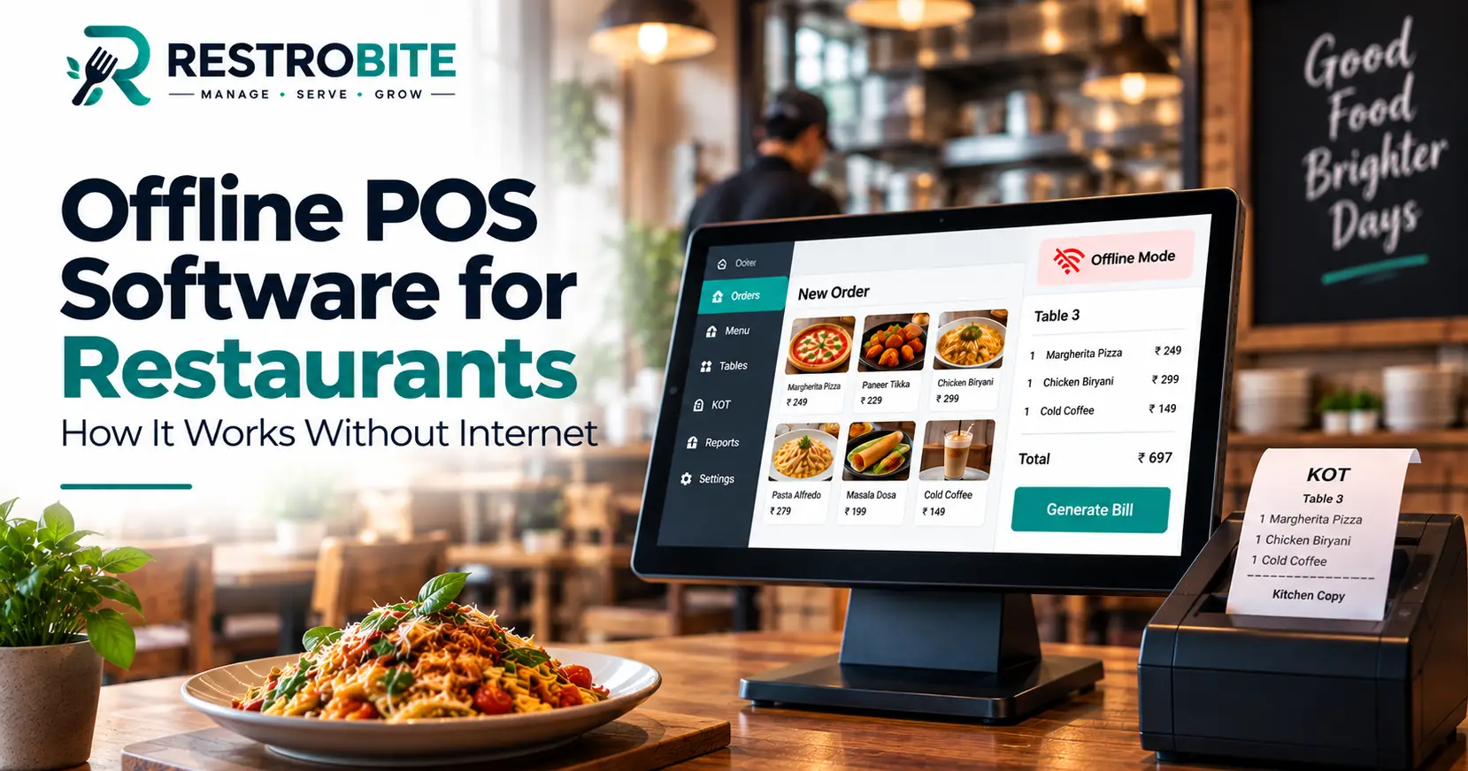 Offline POS Software for Restaurants: How It Works Without Internet